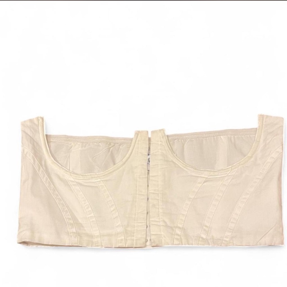 Princess Polly Cream Strapless Bustier Corset Layering Top